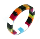 Acetatring 07 bunt-kariert