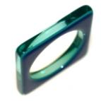 Acetatring 11 grün blau