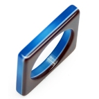 Acetatring 89 blau braun
